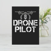 Funny Drone Pilot voor Drone Flying Kaart (Staand voorkant)