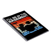 Funny Drum Set Retro Drummer Notitieboek (Rechterzijde)