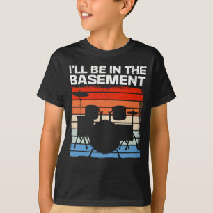 Funny Drum Set Retro Drummer T-shirt