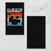 Funny Drum Set Retro Drummer Visitekaartje (Voorkant / Achterkant)