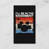 Funny Drum Set Retro Drummer Visitekaartje (Voorkant)