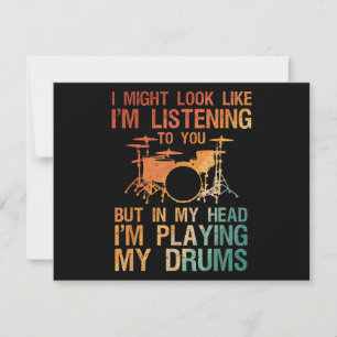 Funny Drummer Art voor mannen Drum Player Percus