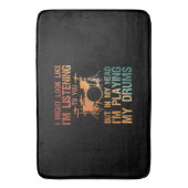 Funny Drummer Art voor mannen Drum Player Percus Badmat (Voorkant Verticaal)