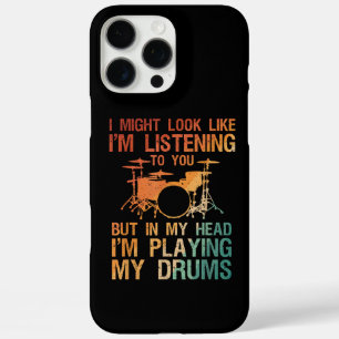 Funny Drummer Art voor mannen Drum Player Percus iPhone 16 Pro Max Hoesje