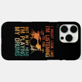 Funny Drummer Art voor mannen Drum Player Percus Case-Mate iPhone Case (Achterkant (horizontaal))
