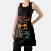 Funny Drummer Art voor mannen Drum Player Percus Schort (Insitu)