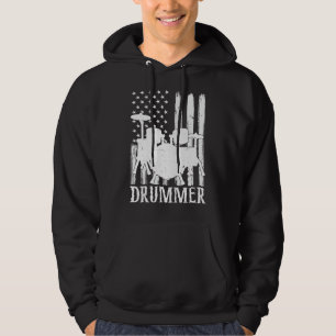 Funny Drummer Art voor mannen drumming drumming Hoodie