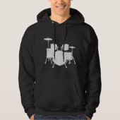 Funny Drummer Art voor mannen drumming drumming Hoodie (Voorkant)
