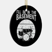 Funny Drummer Art voor mannen drumming drumming Keramisch Ornament (Rechts)