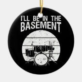 Funny Drummer Art voor mannen drumming drumming Keramisch Ornament (Voorkant)