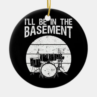 Funny Drummer Art voor mannen drumming drumming Keramisch Ornament