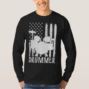 Funny Drummer Art voor mannen drumming drumming T-shirt