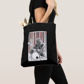 Funny Drummer Beer die Drum Punk Rock Drumming Tote Bag (Dichtbij)