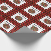 Funny Drummer Christmas Snare Drum Drumstick Music Cadeaupapier (Hoek)