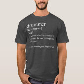 Funny Drummer drummer's drumming Definition T-shirt (Voorkant)
