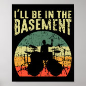 Funny Drummer Drumming Art Lovers For Men Boys  Poster (Voorkant)