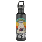 Funny Drummer Drumming Drum Kit Percussion I Wife Waterfles (Voorkant)