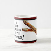 Funny Drummer Drumming Percussion Drum Rock Band Koffiemok (Center)