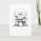 Funny Drummer Drums Gift Kaart (Voorkant)