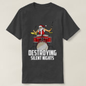 Funny Drummer-kerstdrumset drummelspeler T-shirt (Design voorkant)