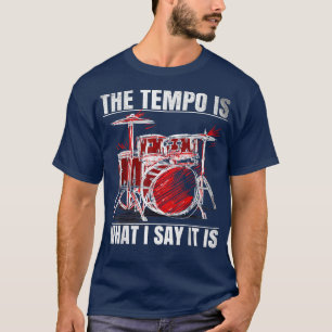 Funny Drummer Mannen Vrouwen T-shirt