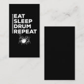 Funny Drummer Music Lover Drumming Visitekaartje (Voorkant / Achterkant)