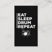 Funny Drummer Music Lover Drumming Visitekaartje (Voorkant)