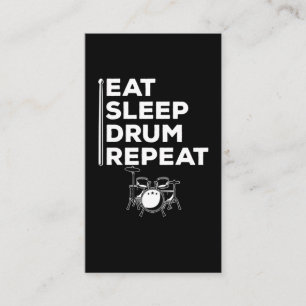 Funny Drummer Music Lover Drumming Visitekaartje