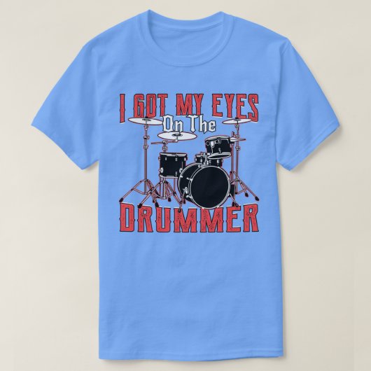 Funny Drummer Musician and Drum Lover Gift Idee 1 T-shirt (Design voorkant)