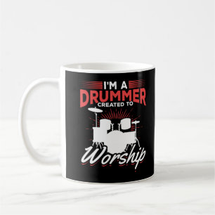 Funny Drummer Quote drumset Koffiemok