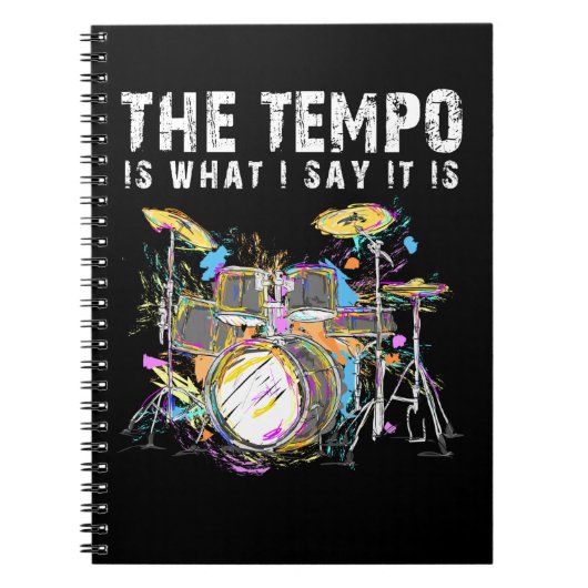 Funny Drummer Quote Drumset Rock Band Musician Notitieboek (Voorkant)
