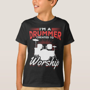Funny Drummer Quote drumset T-shirt