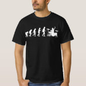 Funny Drummer Retro  evolutie van Man T-shirt (Voorkant)