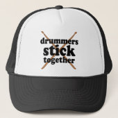 Funny Drummer Trucker Pet (Voorkant)