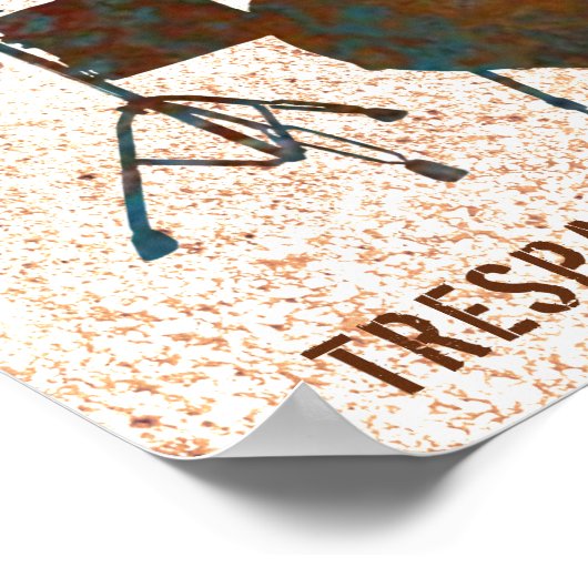 Funny Drummer Zone Drum Kit Music Drumming Poster (Hoek)