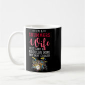 Funny Drummers Wife Valentines Day Gift Drums  Koffiemok (Links)
