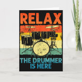 Funny Drumming Art For Men Women Drumline Drum Set Kaart (Voorkant)
