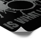 Funny Drumming Art For Men Women Drumline Drum Set Poster (Hoek)