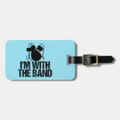 Funny Drums Custom Band Bagagelabel (Voorkant horizontaal)