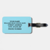 Funny Drums Custom Band Bagagelabel (Achterkant horizontaal)