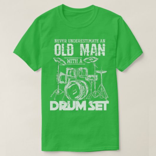 Funny Drums Drummer T-shirt (Design voorkant)