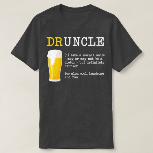 Funny Drunckle Shirt Dictionary Definitio (Design voorkant)