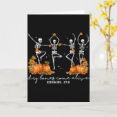 Funny Dry Bones Come Alive Ezekiel 37_5 Ballet Ske Kaart (Gele Bloem)