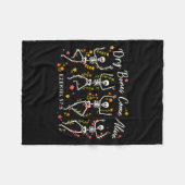Funny Dry Bones Come Alive Ezekiel 37_5 Skeleton C Fleece Deken (Voorkant (Horizontaal))