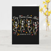 Funny Dry Bones Come Alive Ezekiel 37_5 Skeleton C Kaart (Gele Bloem)