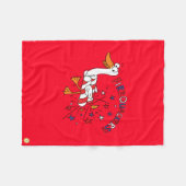 Funny Duck 4 juli Kinder Cute Fleece Deken (Voorkant (Horizontaal))