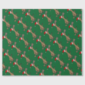 Funny Duck-billing Platypus in Kerstmis in Santa H Cadeaupapier (Vlak)