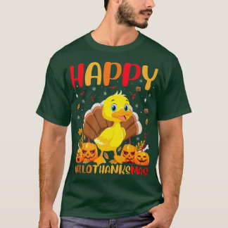 Funny Duck Bird Lover Happy Duck HelloBedanktMas T-shirt