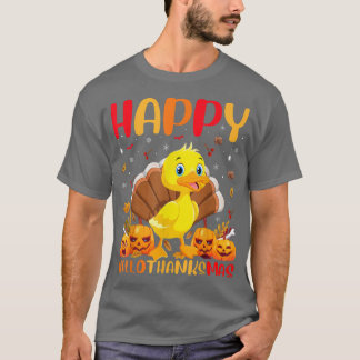 Funny Duck Bird Lover Happy Duck HelloBedanktMas T T-shirt
