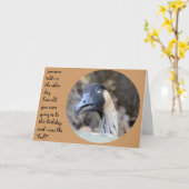 Funny Duck Birthday kaart, Over the Hill Kaart (Gele Bloem)